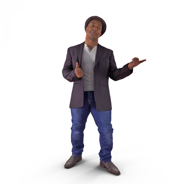 Business Man Argue 3D Model