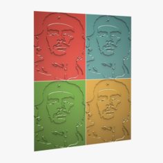 Che Guevara 3D Panels 3D Model