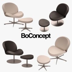 BoConcept Schelly Armchair Set 3D Model