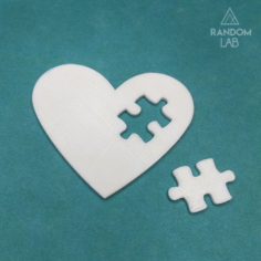 Puzzle Heart 3D Model