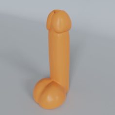 Pedestal in the shape of a penis 3D Model