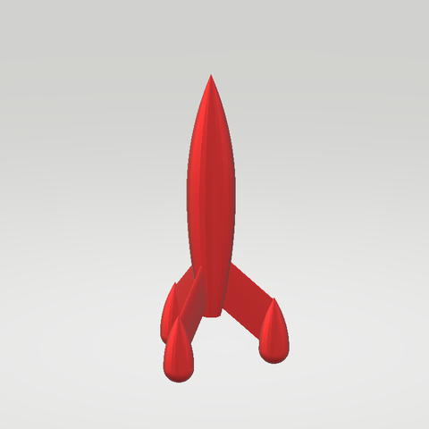 Rocket 3D Print Model