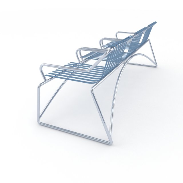 Metal seats home 3D Model