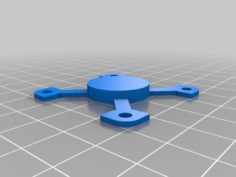 Minimalistic fan bracket / mount for 40mm fan on a nema 17 3D Print Model