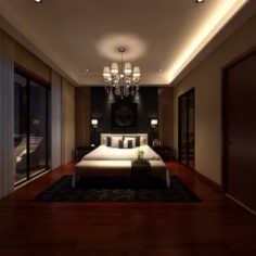 Beautifully stylish and luxurious bedrooms 49 3D Model
