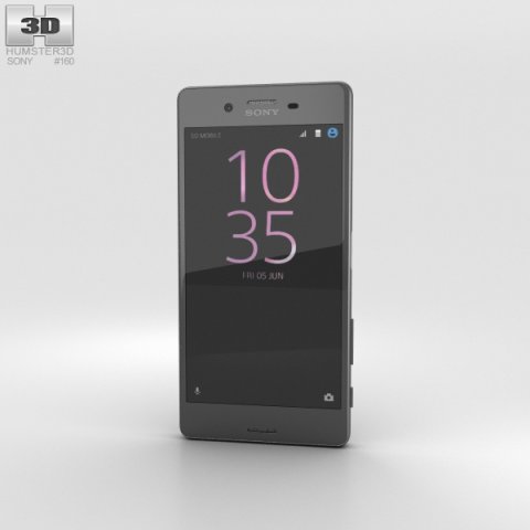 Sony Xperia X Performance Graphite Black 3D Model