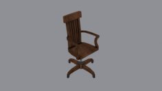 Wood chair Free 3D Model