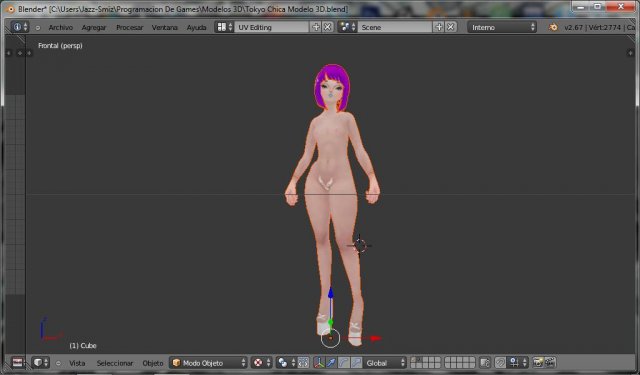 Girl Asia Model 3D Model