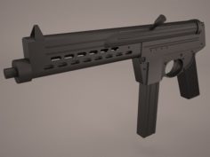 Walther MPL Submachine Gun 3D Model