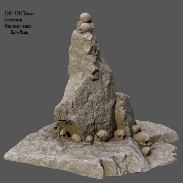 Skull mountain 3D Model