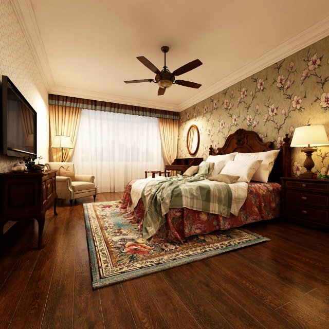 Beautifully stylish and luxurious bedrooms 76 3D Model