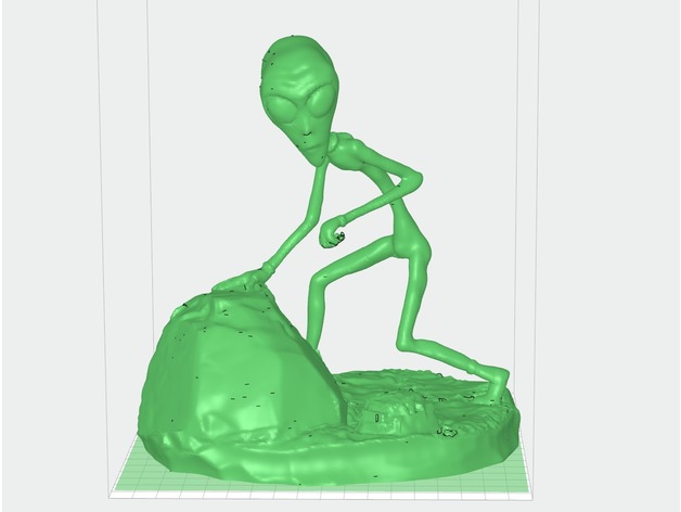 Alien Grey 3D Print Model