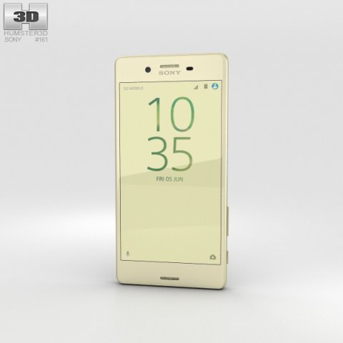 Sony Xperia X Performance Lime Gold 3D Model