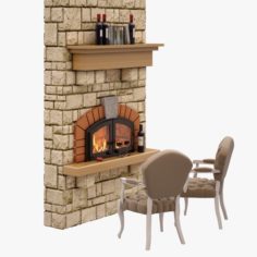 Fireplace 05 3D Model