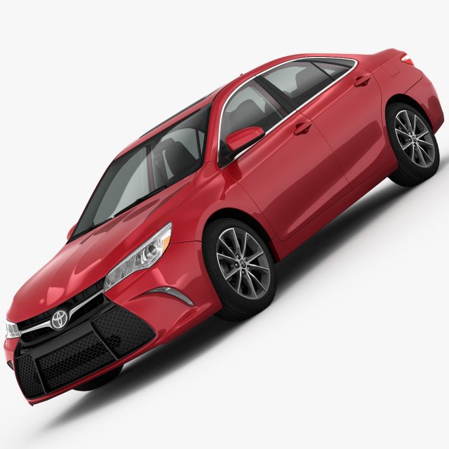 Toyota Camry XSE 2015 detailed interior 3D Model