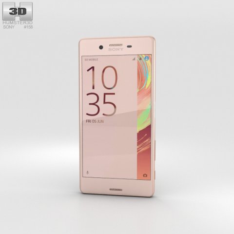 Sony Xperia X Rose Gold 3D Model