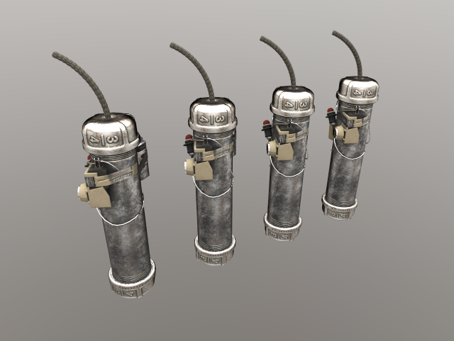 Grenade Ibuprofen 3D Model