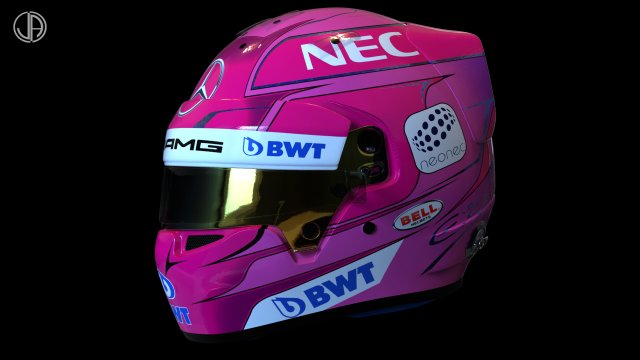 OCON Bell racing helmet 2018 3D Model