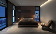 DC bedroom 01 3D Model