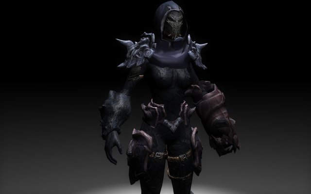 Abyssal armor female Darksiders 3D Model