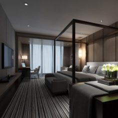 Bedroom – modern style -9450 3D Model