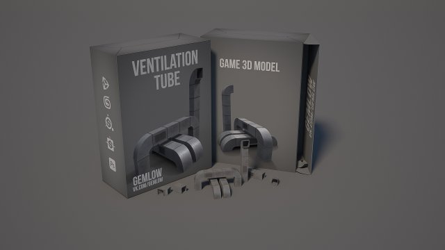 Ventilation tube 3D Model