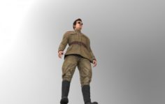 Soviet soldier 3D Model