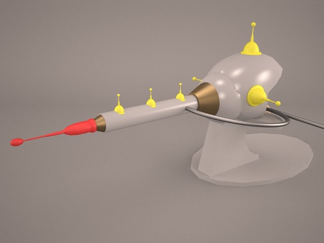 Atomic Laser Gun 3D Model