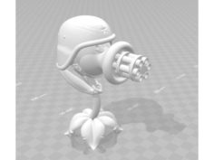 Gatling Pea 3D Print Model