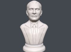 Mustafa Kemal Ataturk 3D printable portrait 3D Model