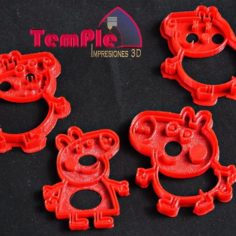 Daddy pig cookie cutter 3D Print Model