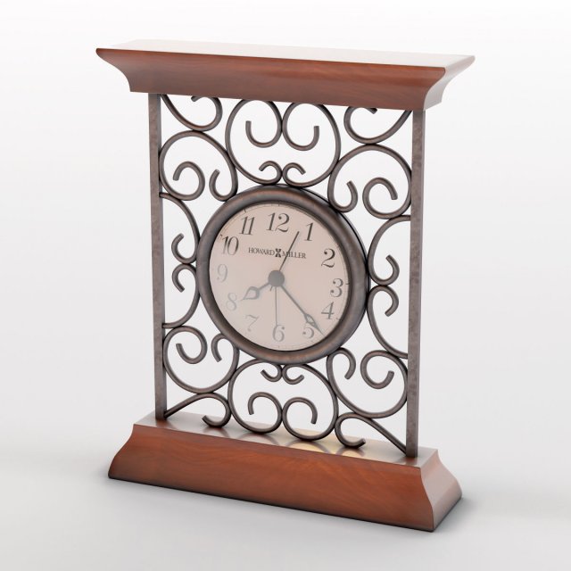 Table clock Howard Miller 645-632 3D Model