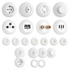 Switches and sockets THPG Porcelain Covering 3D Model