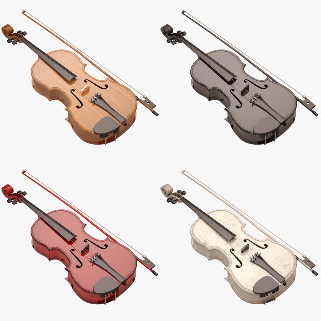 Viola Set 3D Model