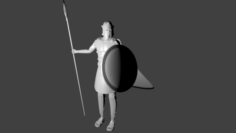 Spartan Warrior 3D Model