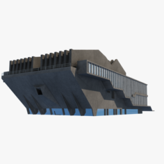 Soviet Building Angular 3D Model
