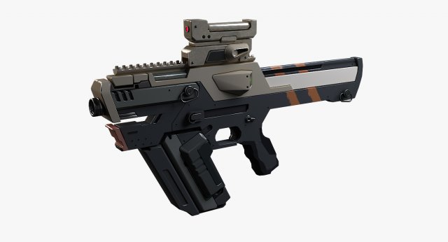 Gun SMG 3D Model