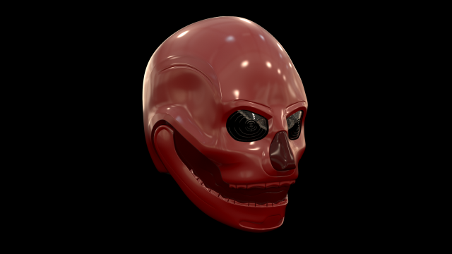 Skull Helmet 3D Model