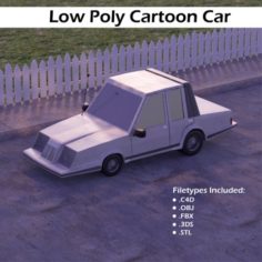 Low Poly Fortnite Car 3D Model