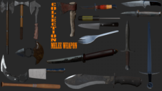 Melee weapons pack 3D Model