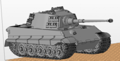 Tiger II Knigstiger tank 3D Model