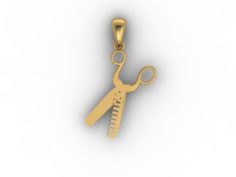 Jewellery pendant scissors 3D Model