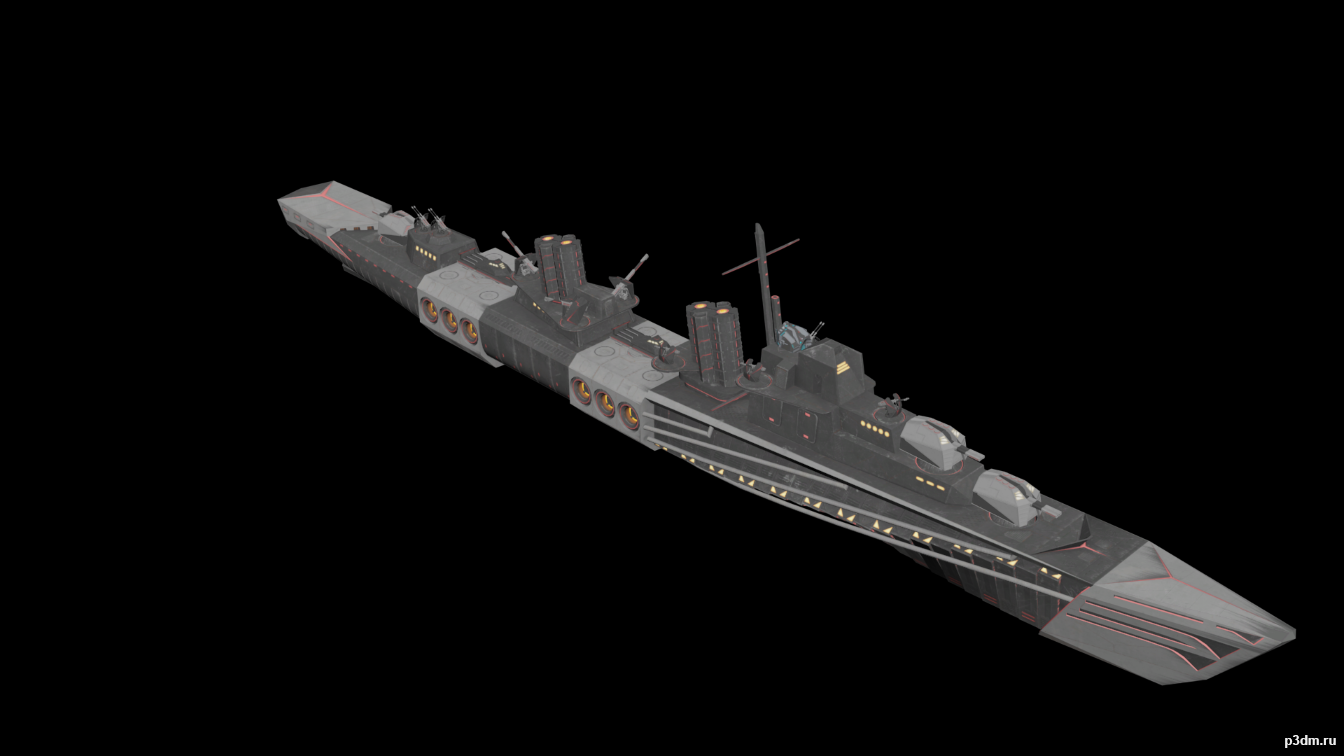 DD Blue Aster VII 3D Model