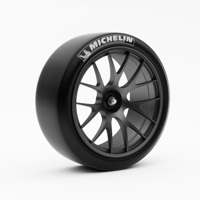 Wheel Racing BBS with Slik Tire 3D 3D Model