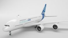 Airbus A380 – default paint 3D Model