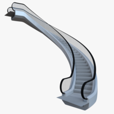 Spiralator – curved escalator 3D Model