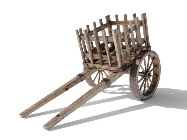 Medieval Cart 3D Model