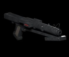 Dc-15s clone assault rifle 3D Model