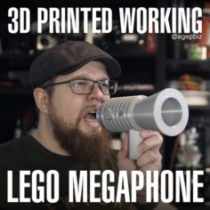 Human Scale Working LEGO Megaphone 3D Print Model