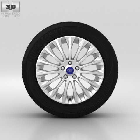 Ford Grand C Max Wheel 17 inch 002 3D Model
